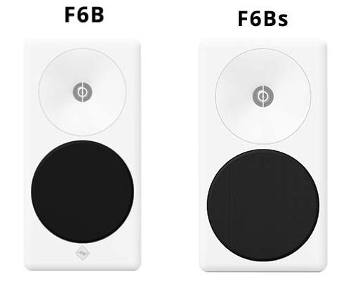 Exemple des F6B avec grilles de woofer noires